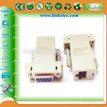 rs232 db9 serial to rj45 cable adapter for Router Network